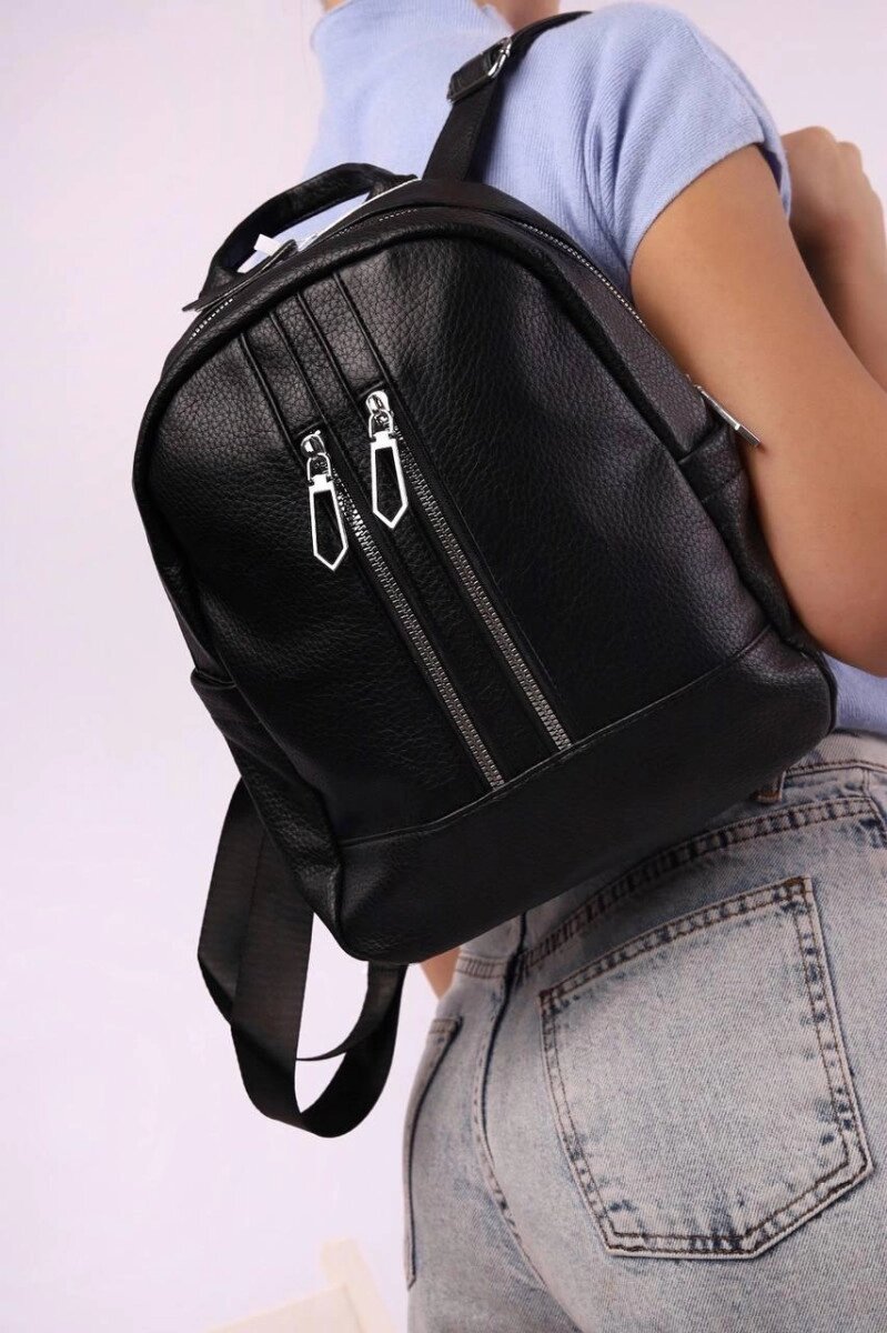 Рюкзак жіночий чорний код 7-8805 від компанії Shock km ua - фото 1