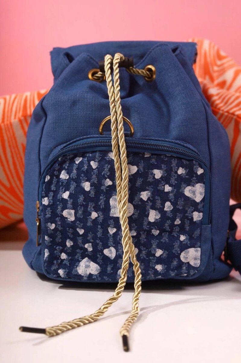 Рюкзак жіночий синій код 7-6023 від компанії Shock km ua - фото 1