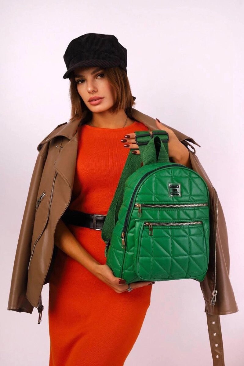 Рюкзак жіночий зелений код 7-7161 від компанії Shock km ua - фото 1