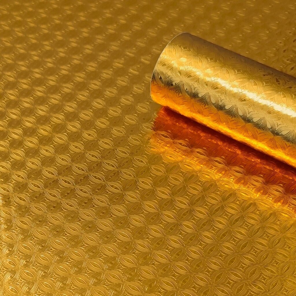 Самоклеюча плівка візерункова золото 0,40х10м SW-00000793 від компанії Shock km ua - фото 1