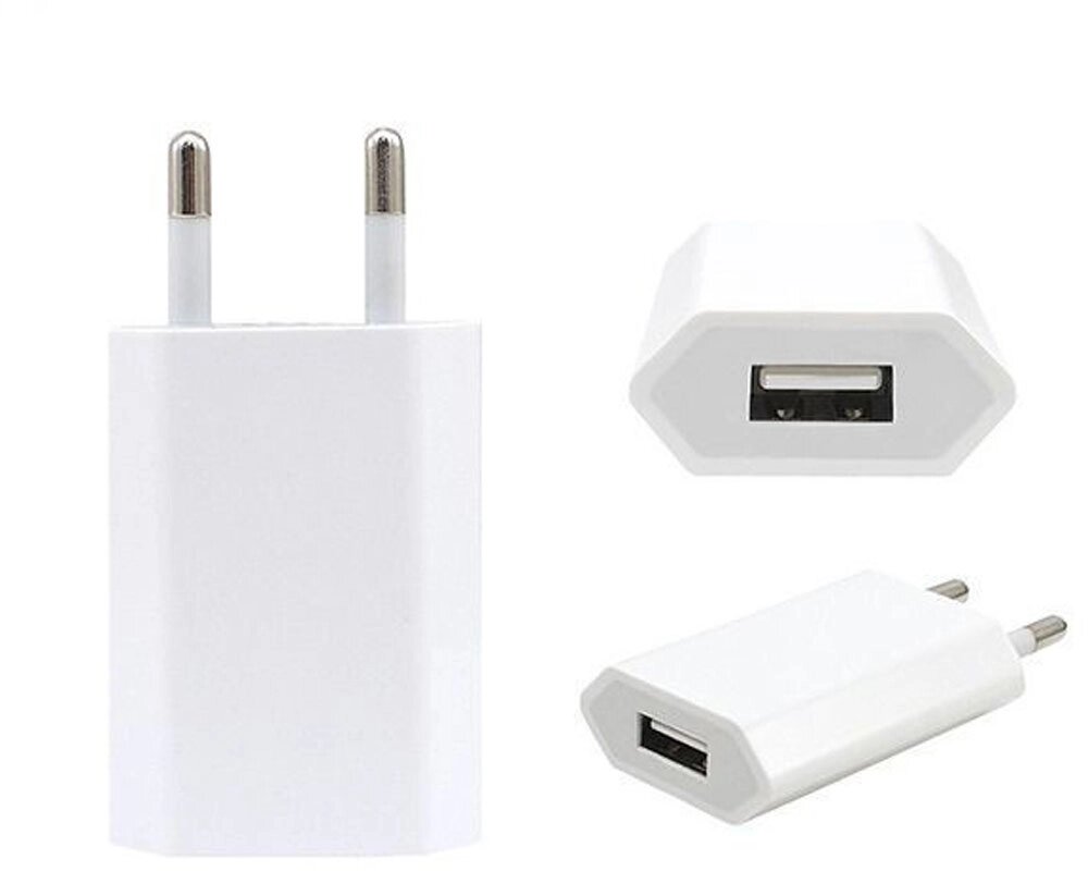 Сетевое зарядное устройство Apple USB Power Adapter 1A White від компанії Shock km ua - фото 1