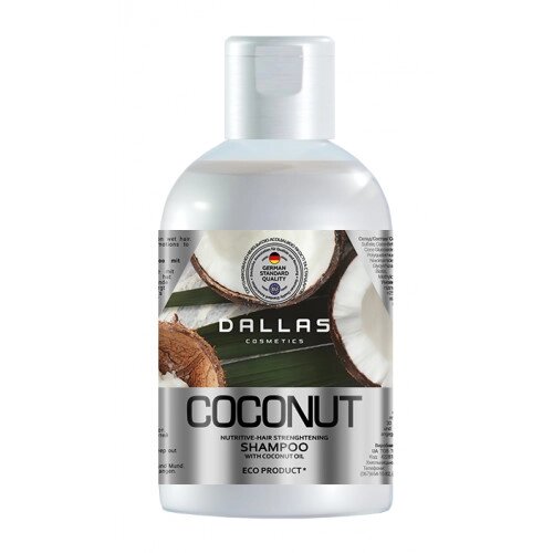 Шампунь інтенсивне живлення з натуральним кокосовим маслом 1000 мл Coconut Dallas 723307 від компанії Shock km ua - фото 1