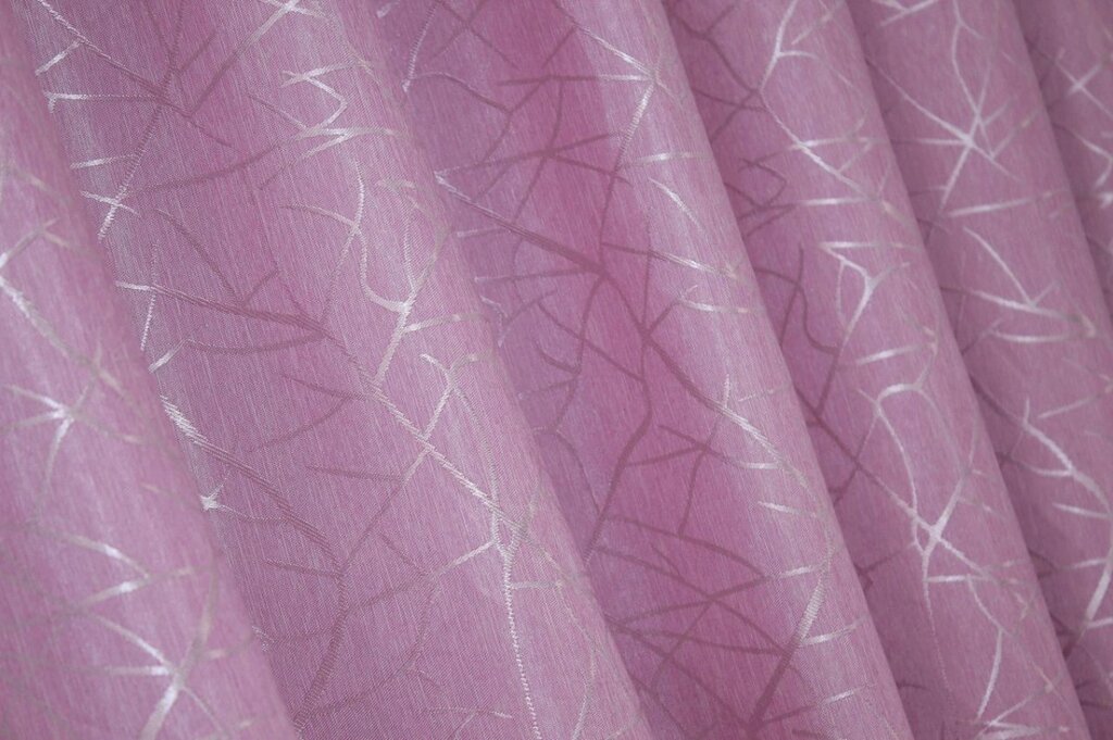 Щільна тканина жаккард "Савана". Висота 2,8 м. Колір рожевий. Код 519ш від компанії Shock km ua - фото 1