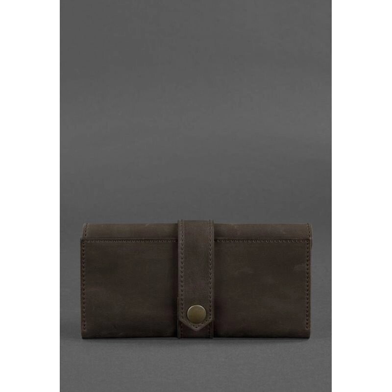 Шкіряне портмоне 3.0 темно-коричневе від компанії Shock km ua - фото 1
