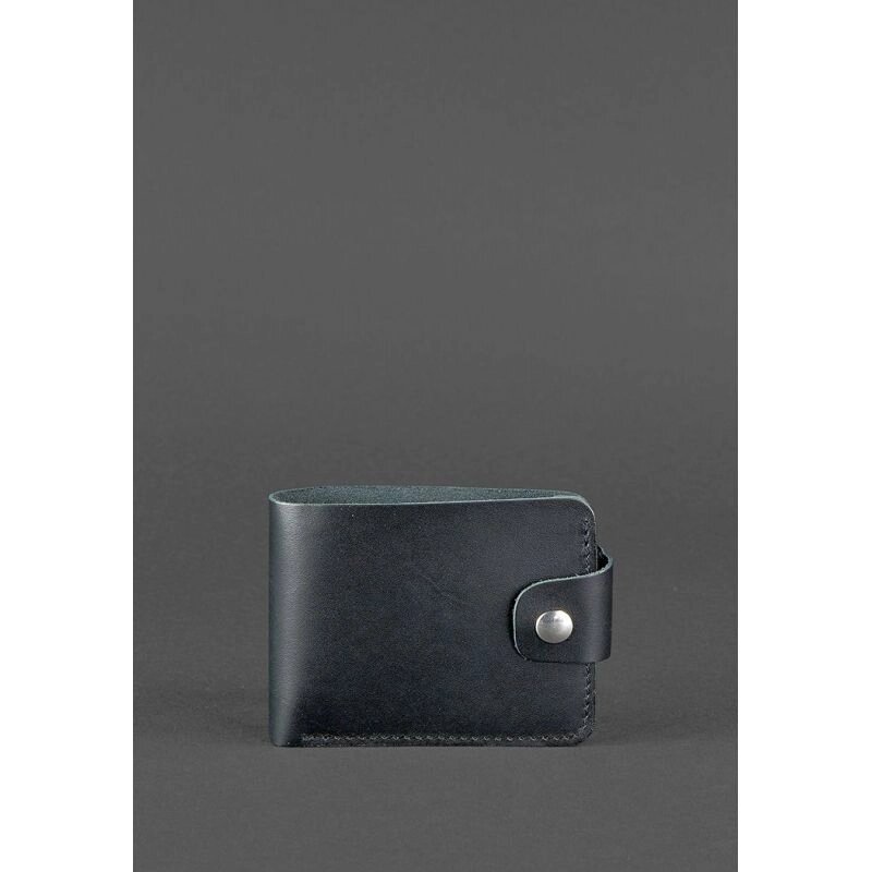 Шкіряне портмоне 4.3 чорне від компанії Shock km ua - фото 1