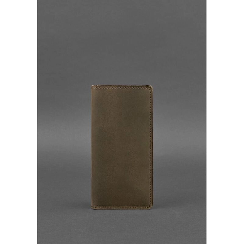 Шкіряне портмоне-купюрник 11.0 темно-коричневе від компанії Shock km ua - фото 1