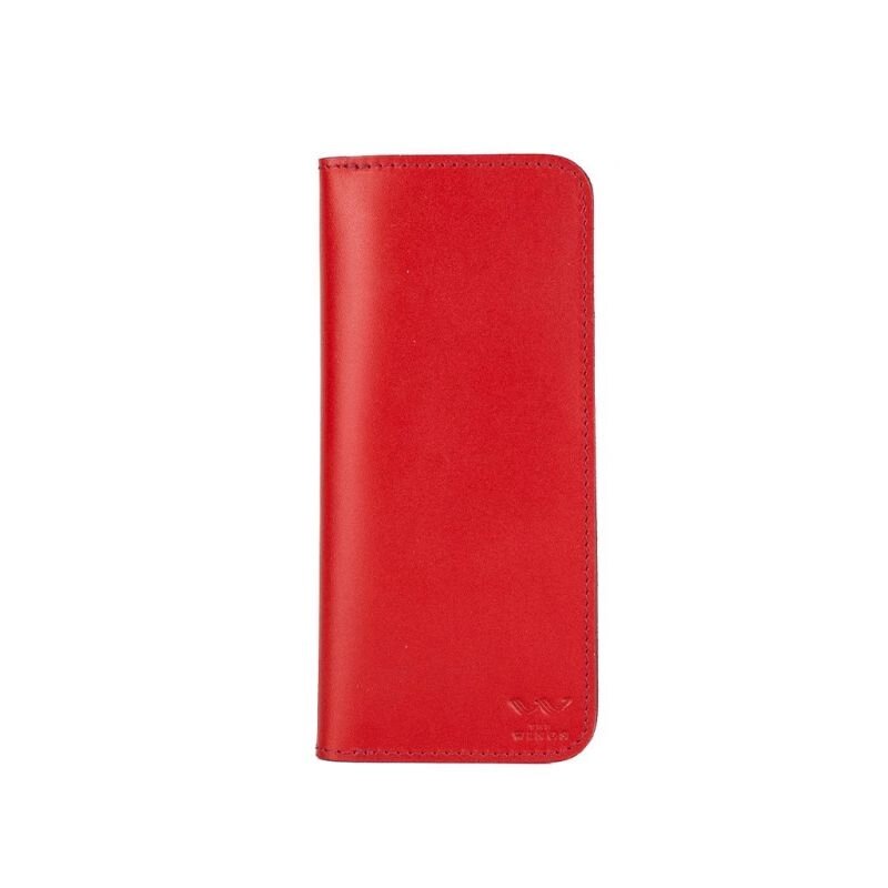 Шкіряне портмоне Middle червоне від компанії Shock km ua - фото 1