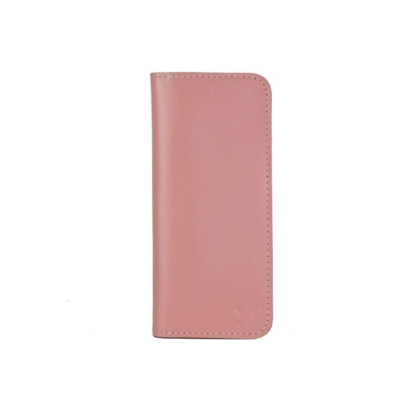 Шкіряне портмоне Middle рожеве від компанії Shock km ua - фото 1