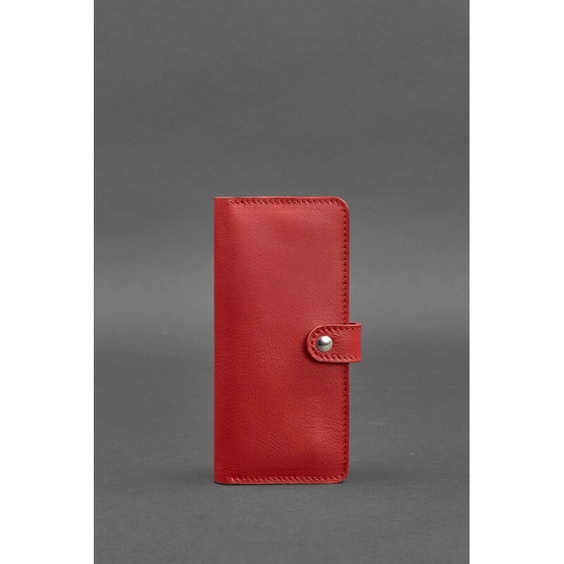 Шкіряне жіноче портмоне 7.0 Червоне від компанії Shock km ua - фото 1