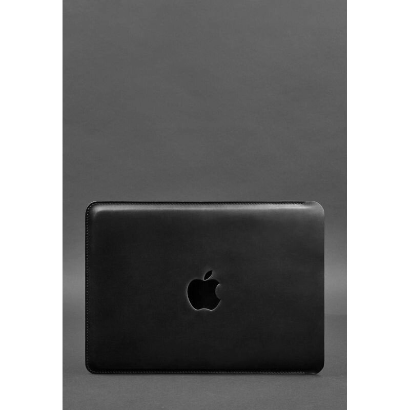 Шкіряний чохол для MacBook 14 дюйм Чорний Crazy Horse від компанії Shock km ua - фото 1
