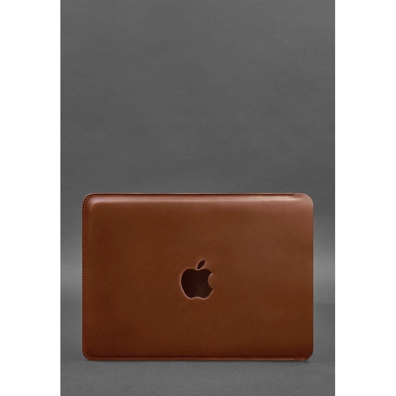 Шкіряний чохол для MacBook 14 дюйм Світло-коричневий Crazy Horse від компанії Shock km ua - фото 1