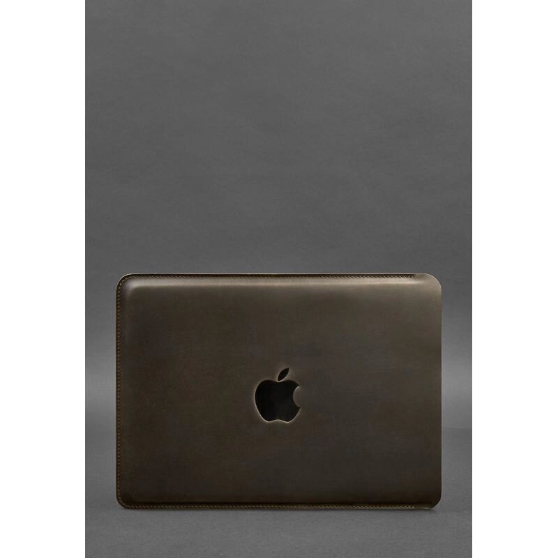 Шкіряний чохол для MacBook 14 дюйм Темно-коричневий Crazy Horse від компанії Shock km ua - фото 1