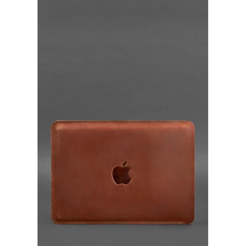 Шкіряний чохол для MacBook 15-16 Світло-коричневий від компанії Shock km ua - фото 1