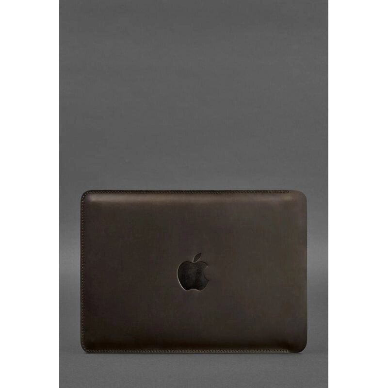 Шкіряний чохол для MacBook 15-16 Темно-коричневий від компанії Shock km ua - фото 1