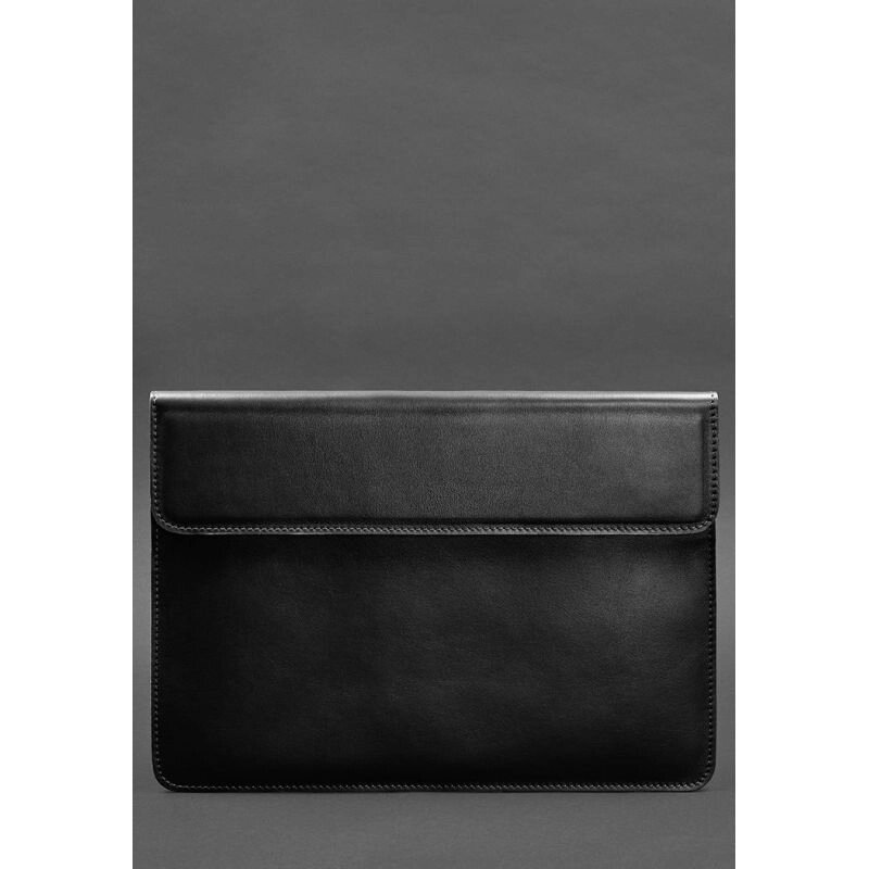 Шкіряний чохол-конверт на магнітах для MacBook 15 дюйм Чорний від компанії Shock km ua - фото 1
