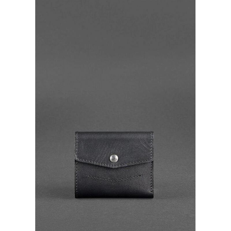 Шкіряний гаманець 2.1 чорний від компанії Shock km ua - фото 1