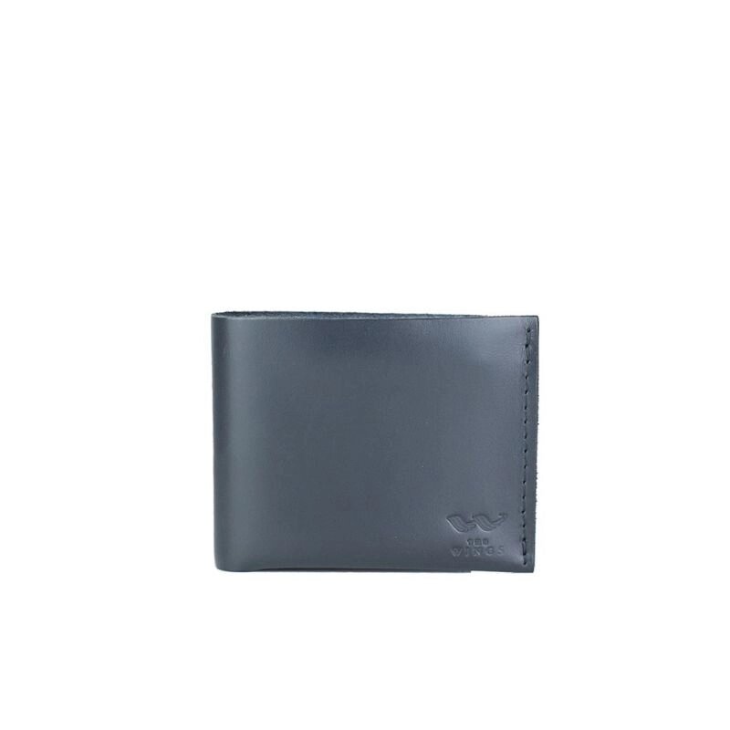 Шкіряний гаманець Mini з монетницею синій від компанії Shock km ua - фото 1