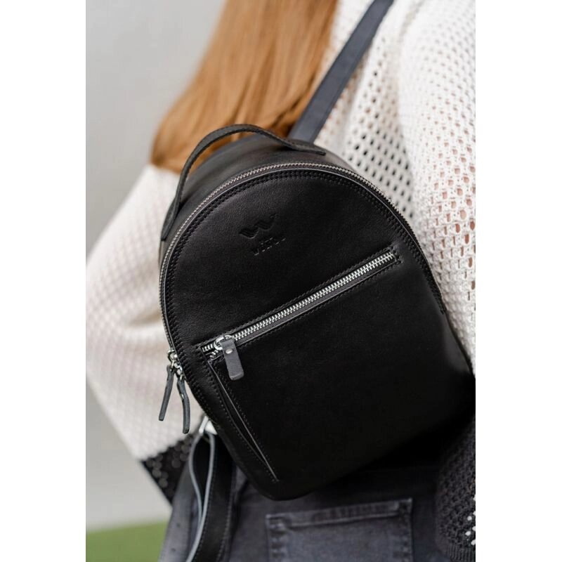 Шкіряний рюкзак Groove S чорний від компанії Shock km ua - фото 1
