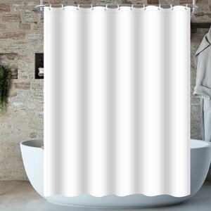 Шторка для ванної Bathlux 180 x 180 водонепроникна люкс якість, Білий