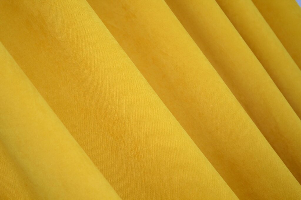 Шторна тканина мікровелюр SPARTA. Колір жовтий. Код 1193ш від компанії Shock km ua - фото 1