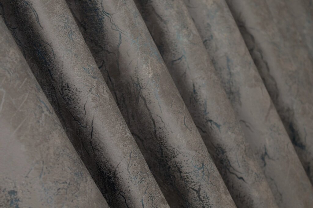 Шторна тканина оксамит (бархат), колекція "Афіна", Туреччина, висота 3м. Колір коричнево-сірий. Код 1314ш від компанії Shock km ua - фото 1