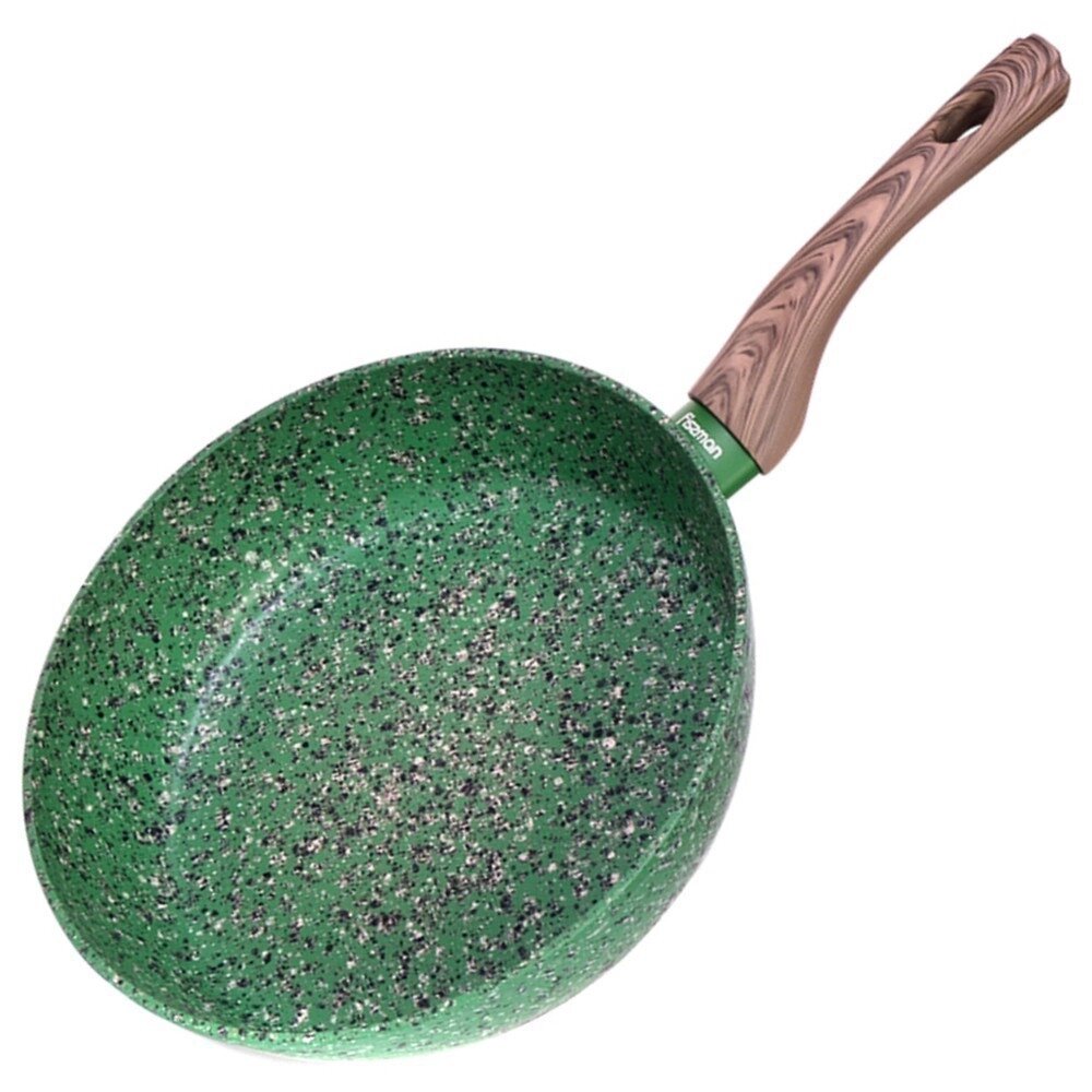 Сковорода глибока Fissman Malachite FS-14309 24 см зелена від компанії Shock km ua - фото 1