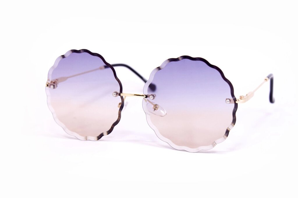 Сонцезахисні жіночі окуляри 9358-6 від компанії Shock km ua - фото 1