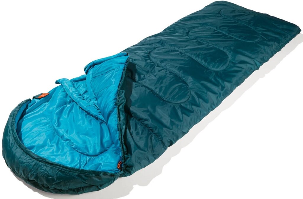 Спальний мішок-ковдра з капюшоном весна осінь — 0.5C Rocktrail синій від компанії Shock km ua - фото 1