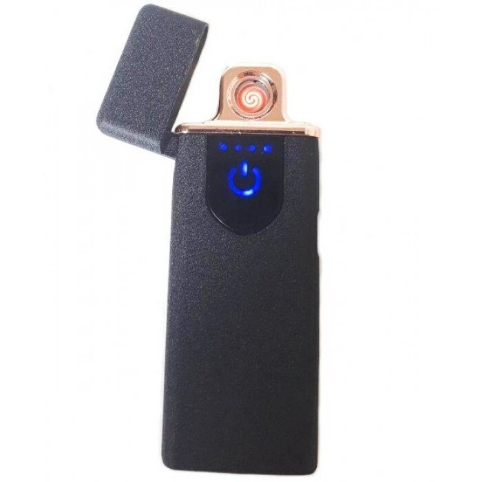 Спіральна електрична USB запальничка ZGP 68 Чорна від компанії Shock km ua - фото 1