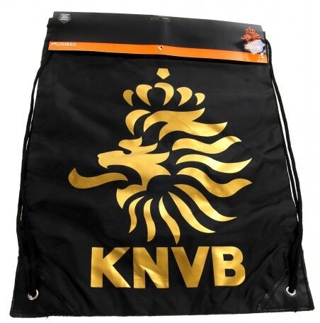 Спортивний рюкзак, котомка KNVB Gymbag M21470002 чорний від компанії Shock km ua - фото 1