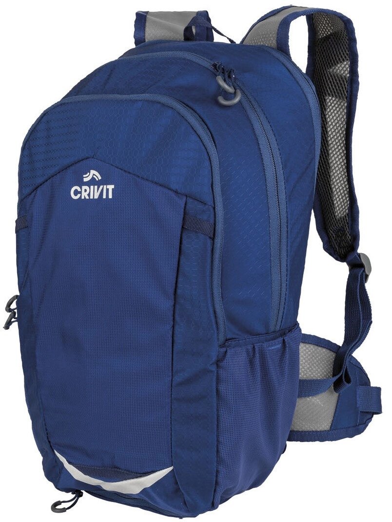 Спортивний рюкзак зі збільшенням об'єму та дощовиком Crivit 14+3L синій від компанії Shock km ua - фото 1