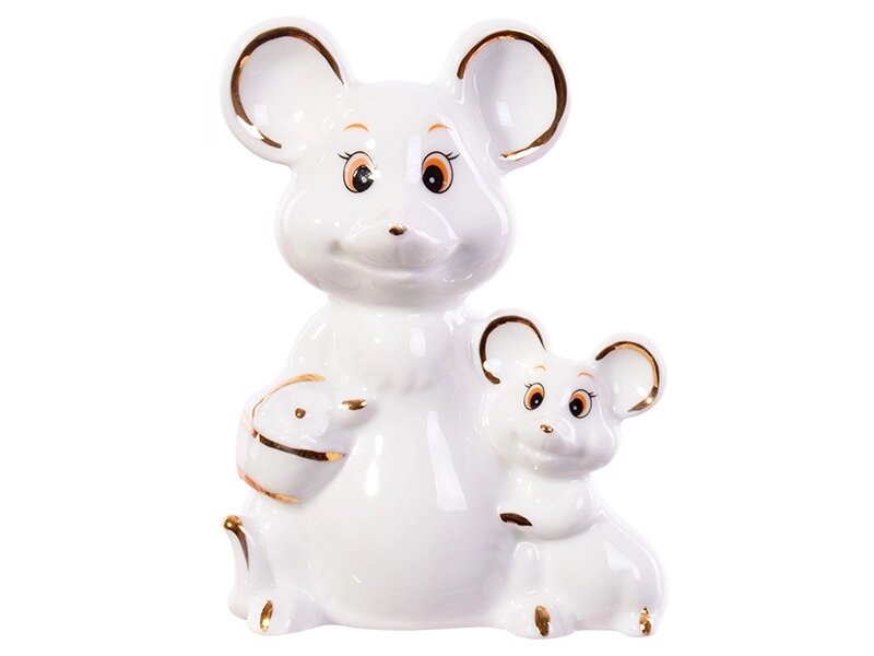 Статуетка декоративна Lefard Мишка з мишеням 149-405 9.5 см від компанії Shock km ua - фото 1