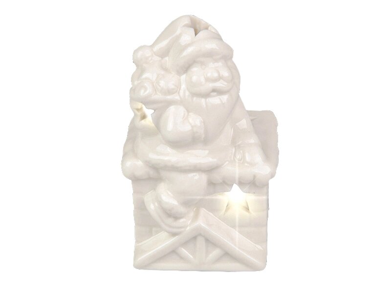 Статуетка декоративна Lefard світиться Дід Мороз що світиться 919-037 10 см від компанії Shock km ua - фото 1