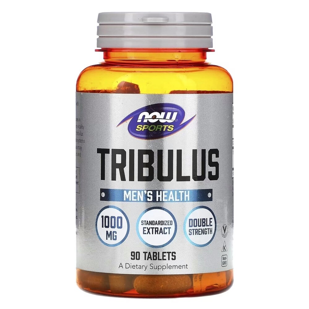 Стимулятор тестостерону NOW Tribulus 1000 mg, 90 таблеток від компанії Shock km ua - фото 1