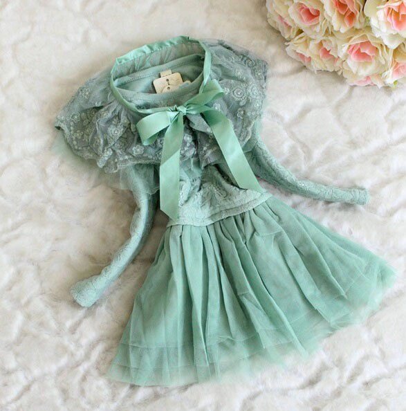 Сукня дитяча зелена 7199, розмір 90 від компанії Shock km ua - фото 1