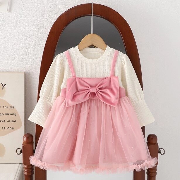 Сукня для дівчинки рожева 10220, розмір 90 від компанії Shock km ua - фото 1