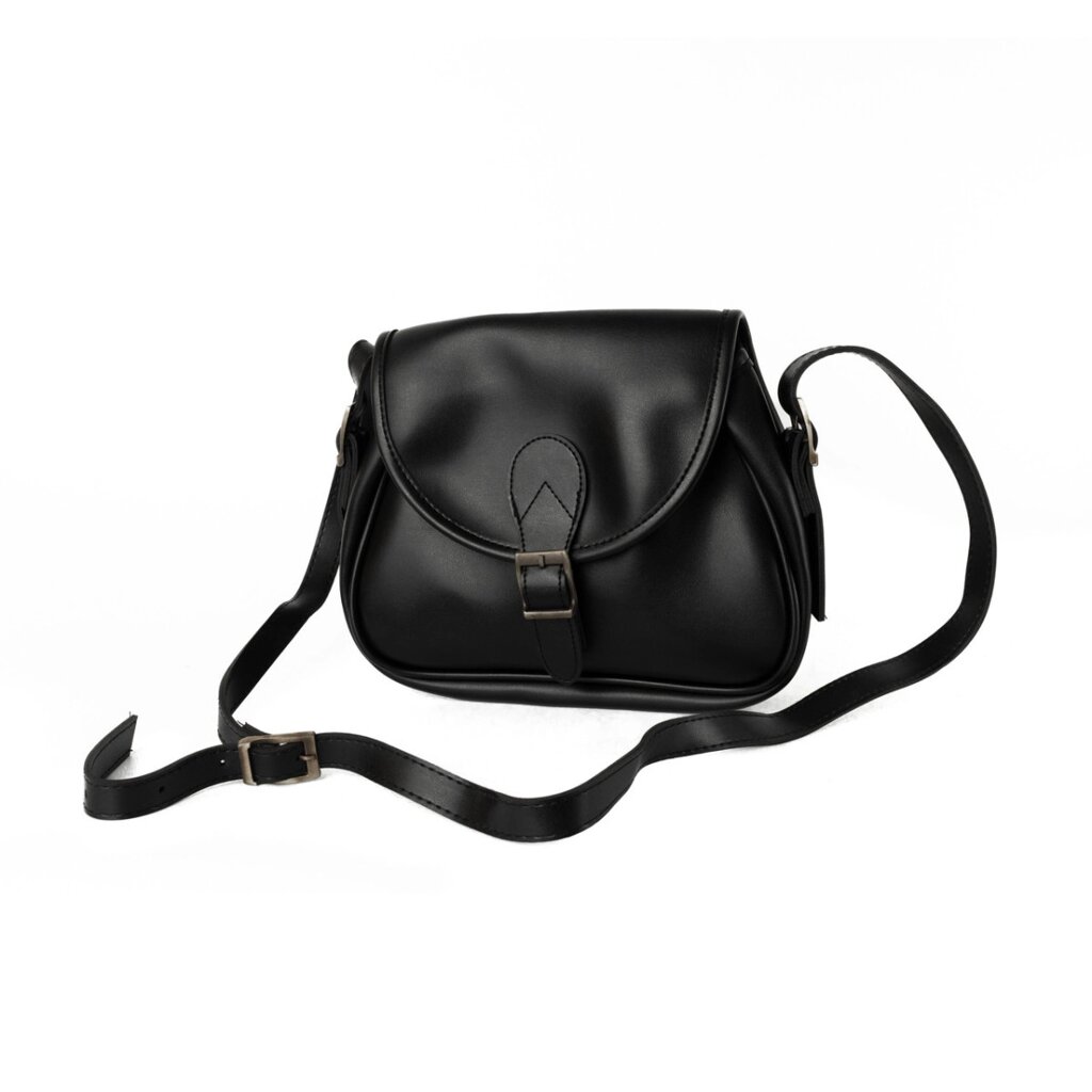 Сумка жіноча через плече з якісної штучної шкіри, стильна сумочка, Чорний від компанії Shock km ua - фото 1
