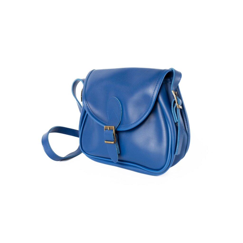 Сумка жіноча через плече з якісної штучної шкіри, стильна сумочка, Синій від компанії Shock km ua - фото 1