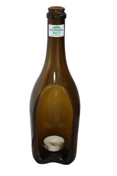 Свічник пляшка Mazhura Vine MZ-708254 28,5х8 см від компанії Shock km ua - фото 1