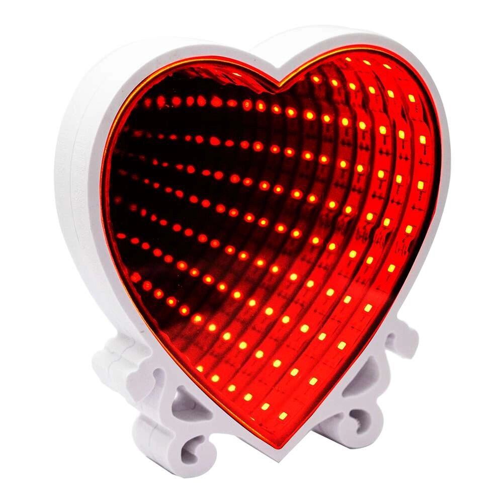 Світильник Нескінченність Серце (червоний) від компанії Shock km ua - фото 1