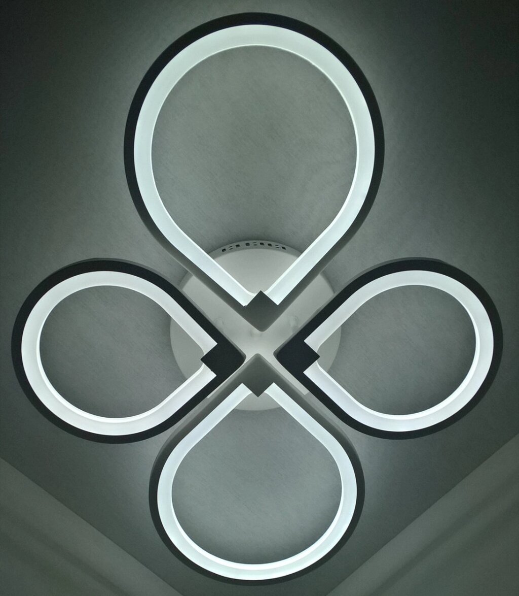 Світлодіодна стельова LED люстра 2288/2+2-wh Білий 13х57х73 см. від компанії Shock km ua - фото 1