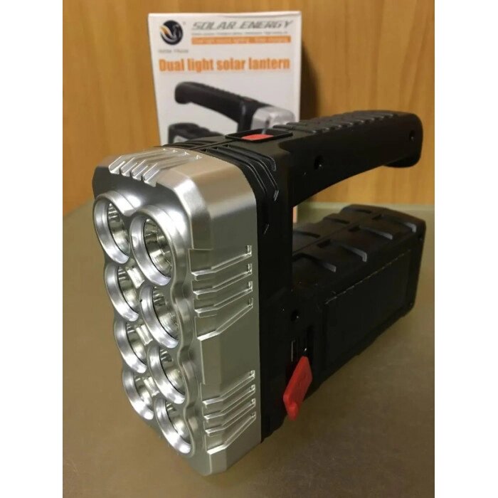 Світлодіодний акумуляторний ліхтар Hotter Mouse 7702-A-2 із сонячною панеллю USB від компанії Shock km ua - фото 1