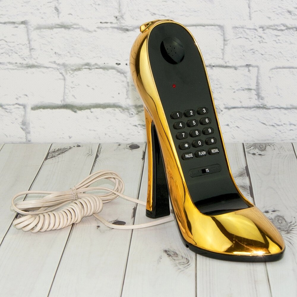 Телефон Туфелька (золотий) від компанії Shock km ua - фото 1