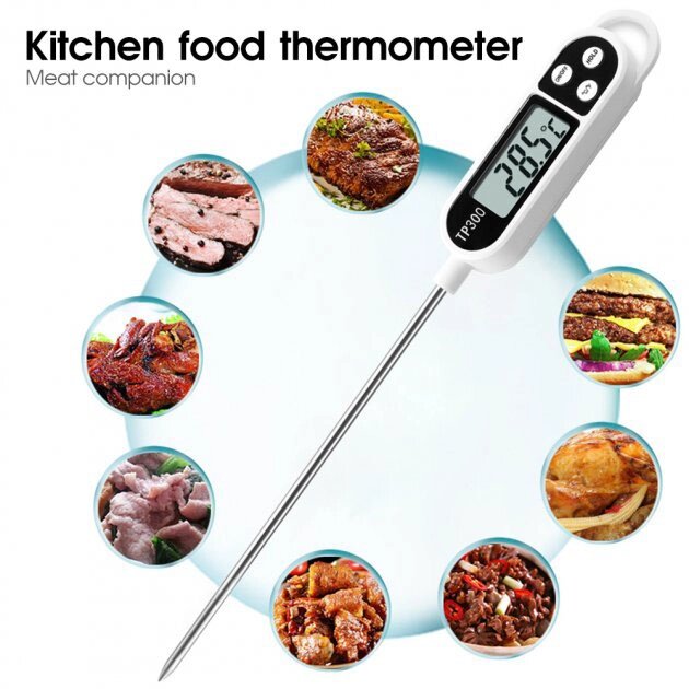 Термометр цифровий кухонний щуп UChef TP300 для гарячих та холодних страв від компанії Shock km ua - фото 1