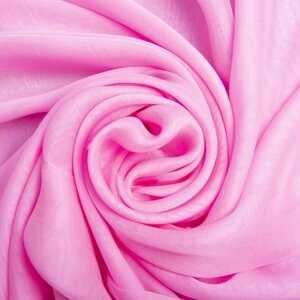 Тканина шифон шовк натуральний рожевий