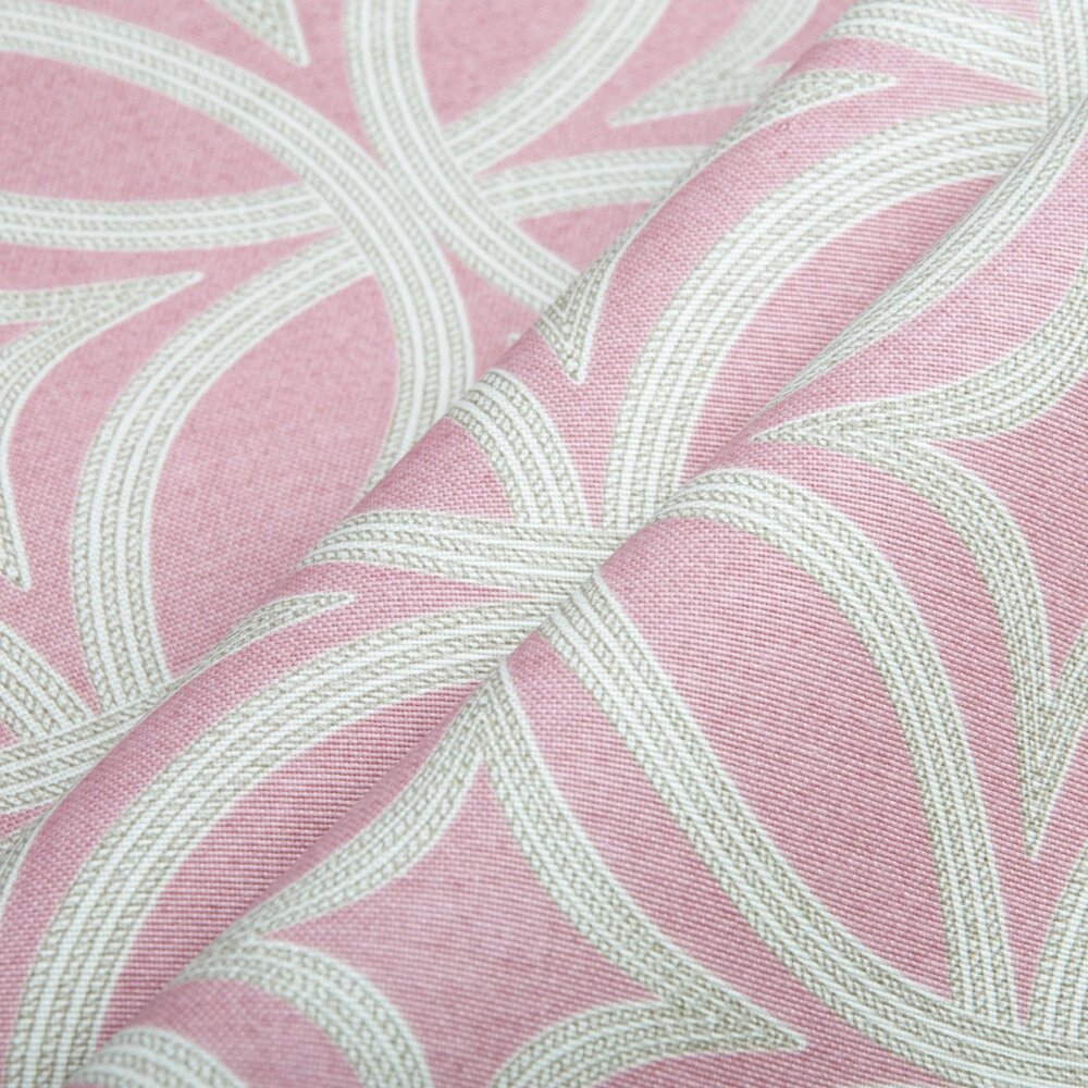 Тканина декоративна Візерунок з водовідштовхувальним просоченням V-26 рожева від компанії Shock km ua - фото 1