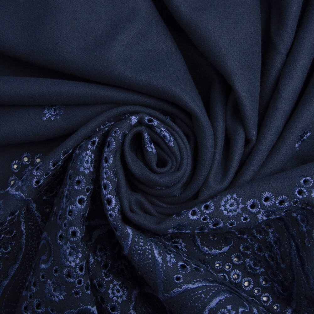 Тканина костюмна WT-14489 Орлена темно-синя від компанії Shock km ua - фото 1