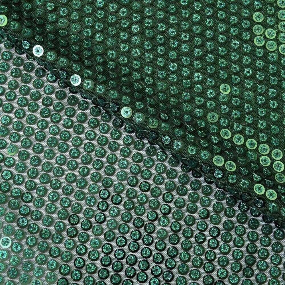 Тканина паєтка Аріадна т/зелена від компанії Shock km ua - фото 1