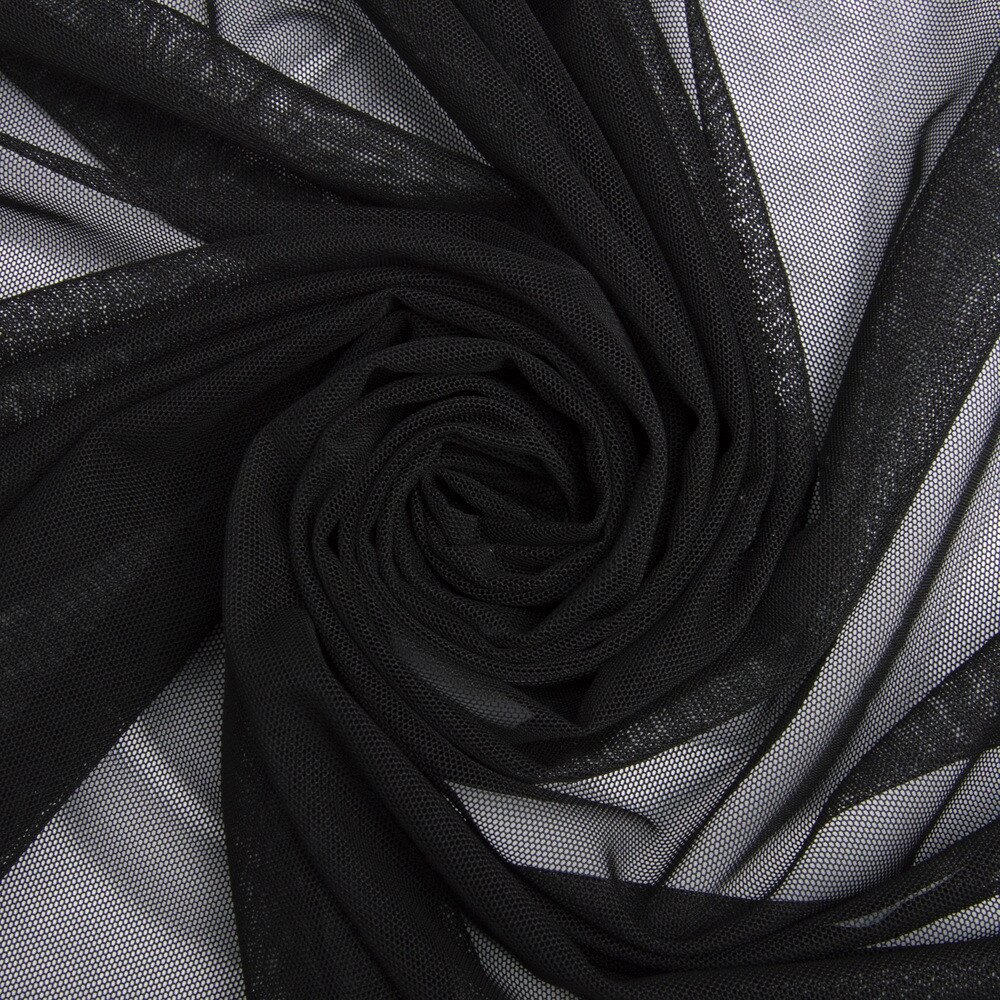 Тканина сітка стрейч-чорна від компанії Shock km ua - фото 1