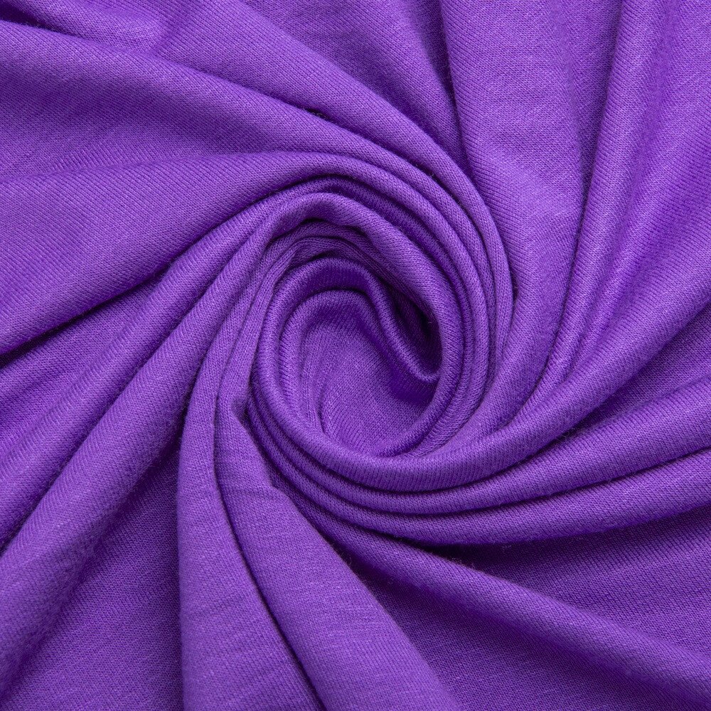 Тканина трикотаж віскоза Валенсія фіолет від компанії Shock km ua - фото 1